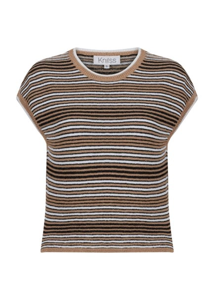 STRIPE PATTERNED DESERT KNIT TOP - 6