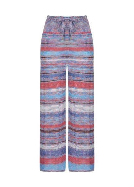 Stripe Patterned Ocean Knit Pants - 8