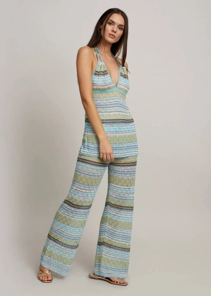 Striped Glitter Knit Top - 5