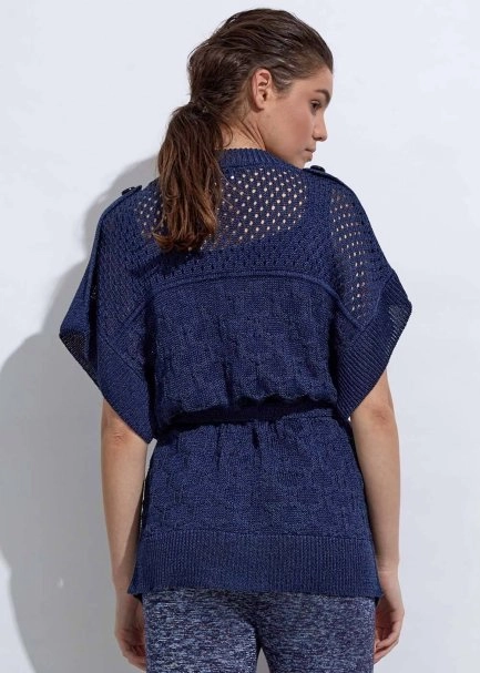 Structured Linen Ocean Knıt Cardıgan - 7