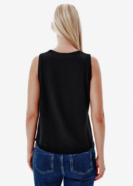 Superfine Knit Black Top - 5