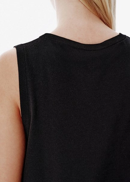 Superfine Knit Black Top - 4