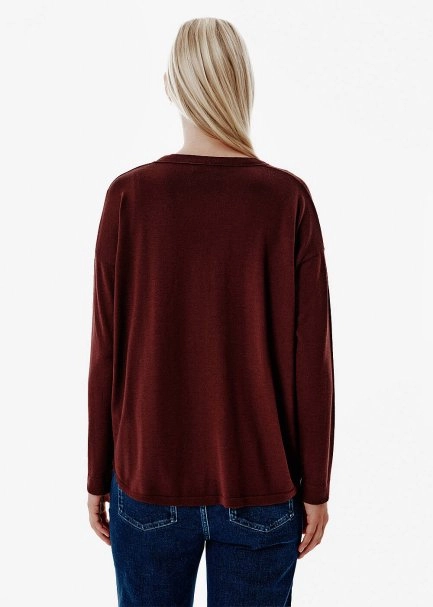 Süperfine Knit Merlot Cardigan - 5