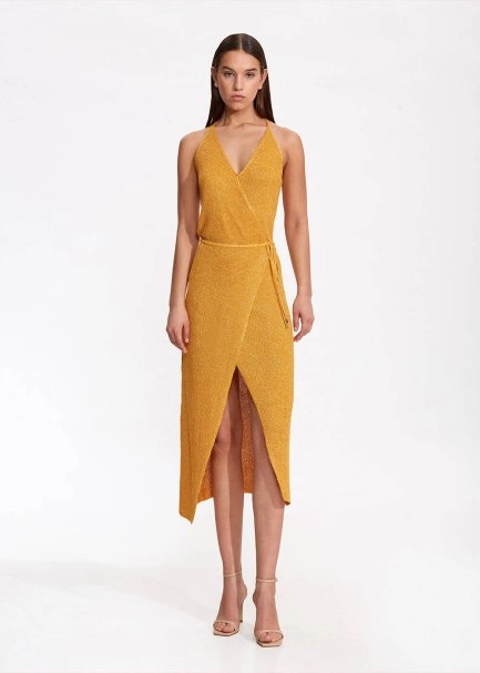 Tie Back Sundial Knit Dress - 2