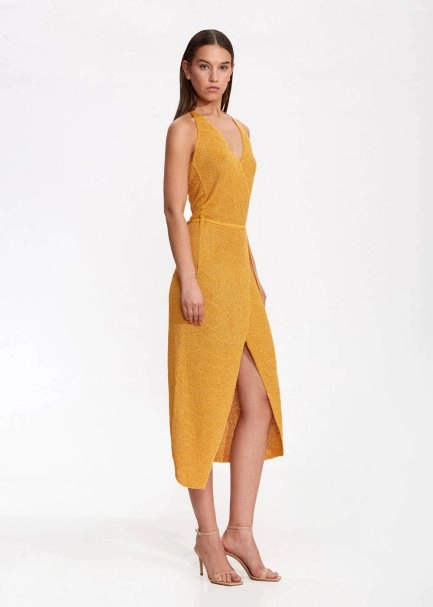 Tie Back Sundial Knit Dress - 3