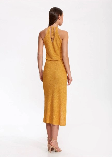 Tie Back Sundial Knit Dress - 5