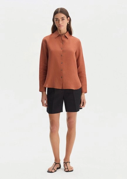 TILE REGULAR FIT LINEN SHIRT - 2