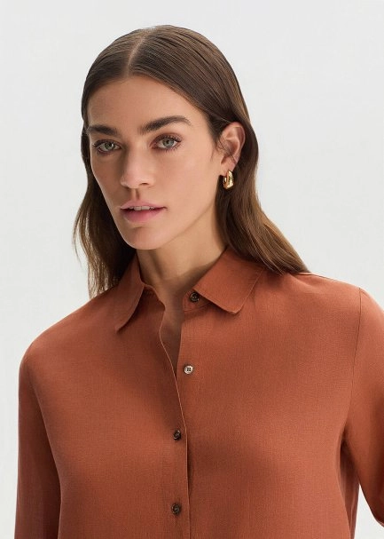 TILE REGULAR FIT LINEN SHIRT - 3