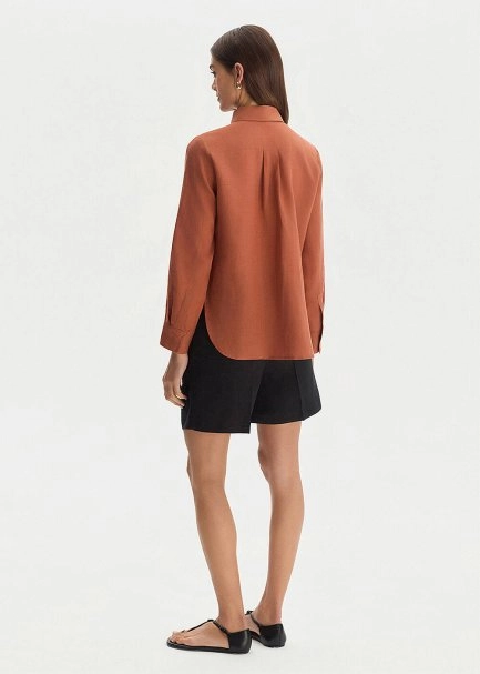 TILE REGULAR FIT LINEN SHIRT - 5