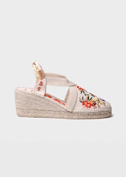 TONI PONS EMBROIDERED FLORAL WEDGE ESPADRILLE - 3