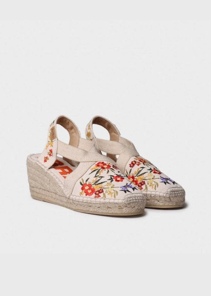 TONI PONS EMBROIDERED FLORAL WEDGE ESPADRILLE - 2