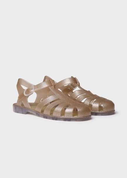 TONI PONS GLITTER SIDE BUCKLE SANDALS CHAMPAGNE - 2