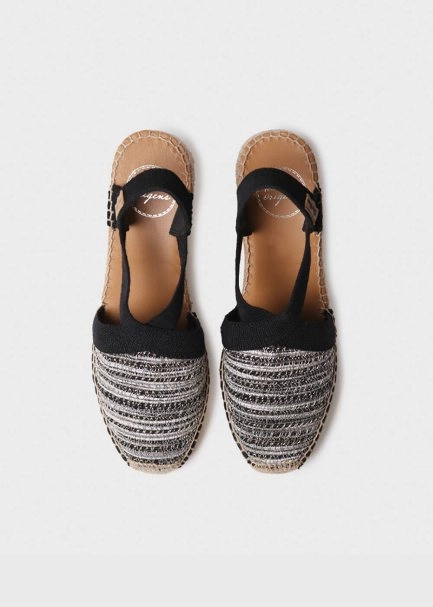 Toni Pons Hasır Espadrıl Siyah - 1