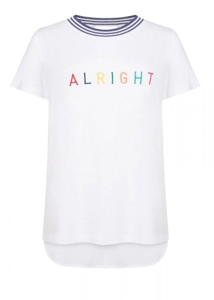 Triko Yaka Pamuk Beyaz T-Shirt - 8