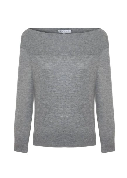 ULTRAFINE ORGANIC CASHMERE SWEATER MID GREY - 6