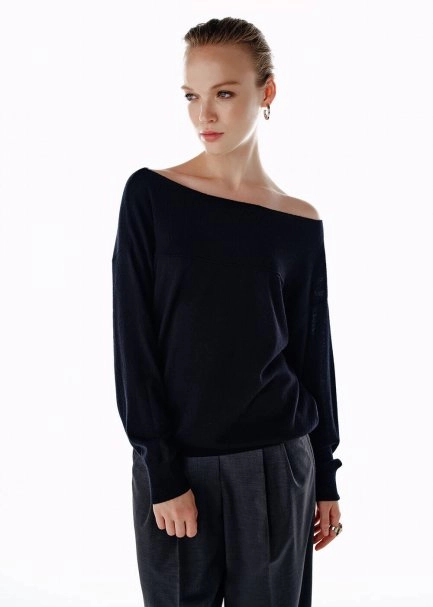 Ultrafıne Organik Kaşmir Siyah Triko - 3