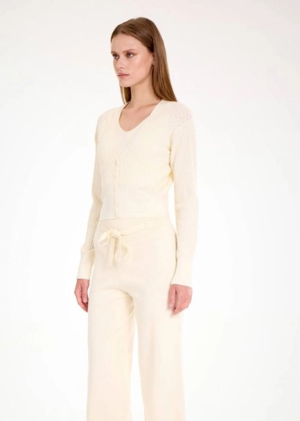 V NECK PANNA KNIT CARDIGAN - 5