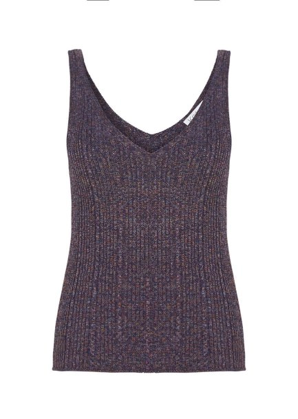 V Yaka Kolsuz Mor Triko Üst - 8