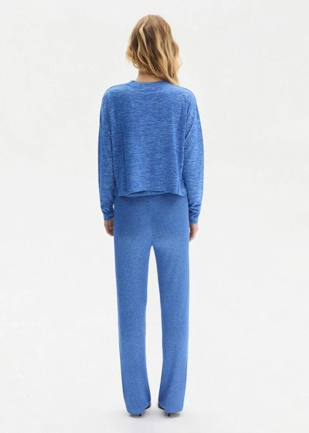 V Yaka Mavi Triko Hırka - 5