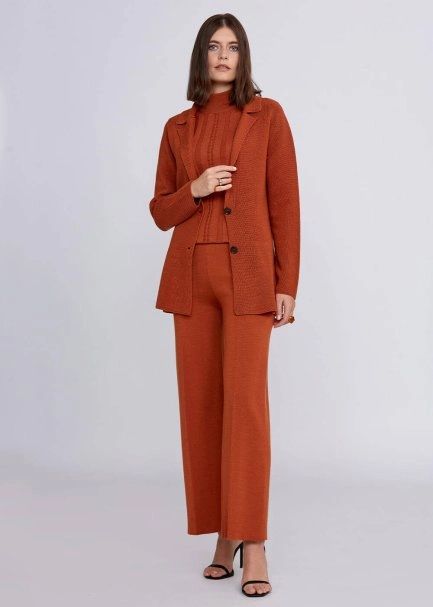 Virgin Wool Cooper Knit Jacket - 5