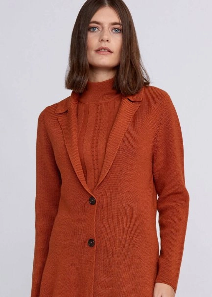 Virgin Wool Cooper Knit Jacket - 7
