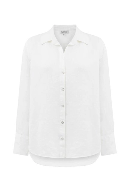 WHITE LINEN SHIRT - 6
