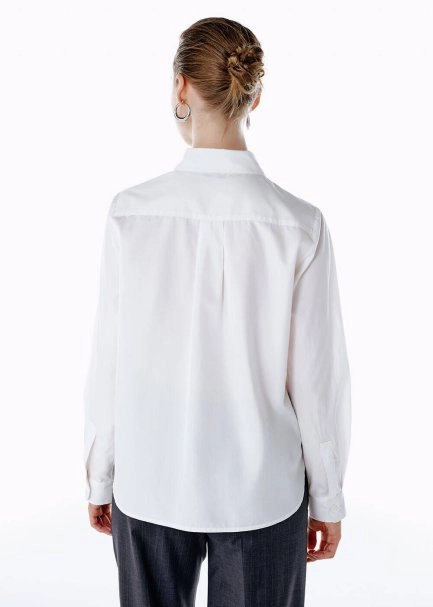 WHITE REGULAR FIT SHIRT - 5