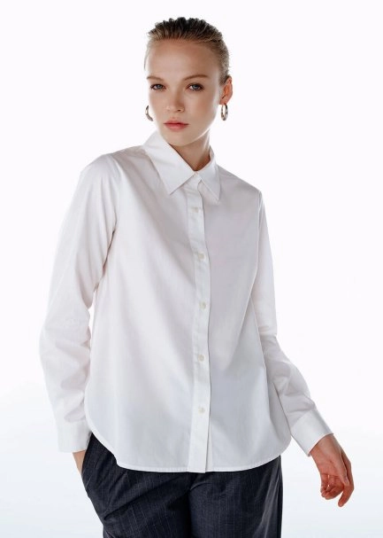 WHITE REGULAR FIT SHIRT - 4