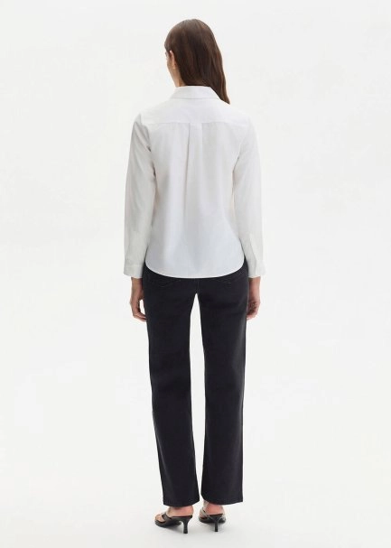 WHITE REGULAR FIT SHIRT - 5