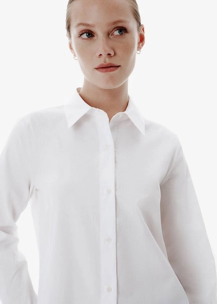 WHITE REGULAR FIT SHIRT - 3