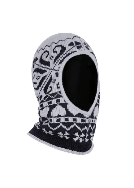 Wınter Patterned Lıght Blue&Navy Wool Balaclava - 6