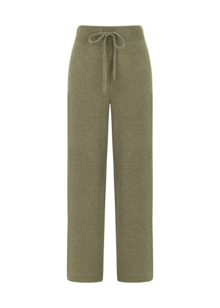 Yeşil Kaşmir Triko Pantolon - 6