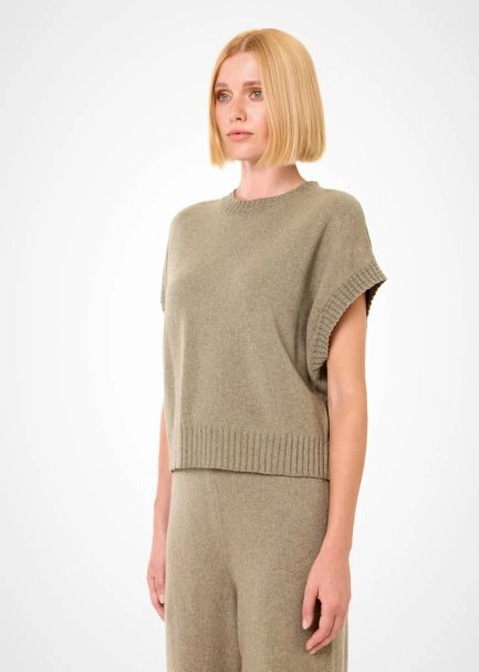 Yeşil Kaşmir Triko Üst - 3