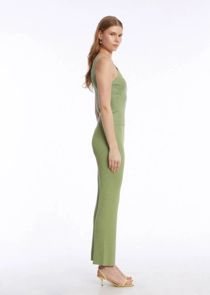 Yeşil Triko Pantolon - 4