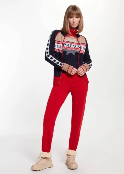 Yıldız Desenli Extrafıne Merino Triko - 5