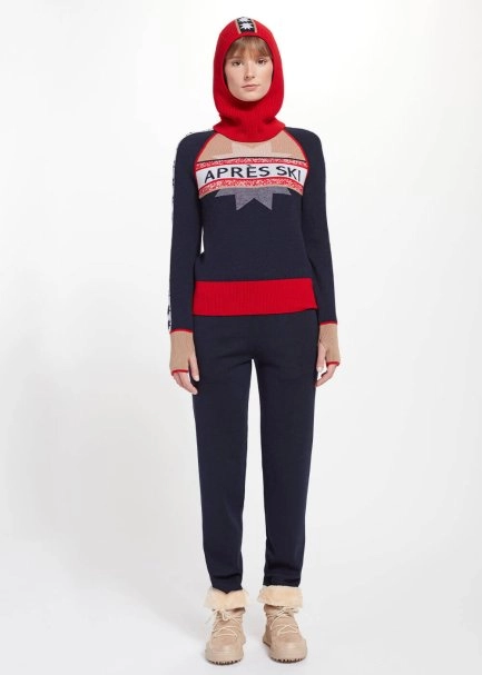 Yıldız Desenli Kırmızı Extrafıne Merino Yün Bere - 5