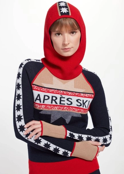 Yıldız Desenli Kırmızı Extrafıne Merino Yün Bere - 7