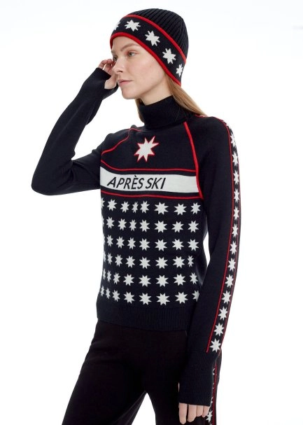 Yıldız Desenli Merino Yün Bere - 4