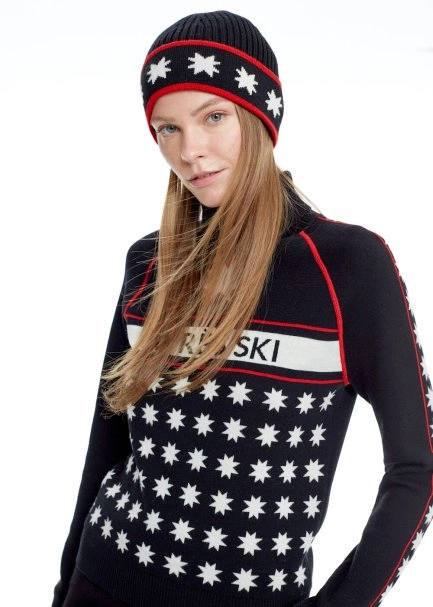 Yıldız Desenli Merino Yün Bere - 1