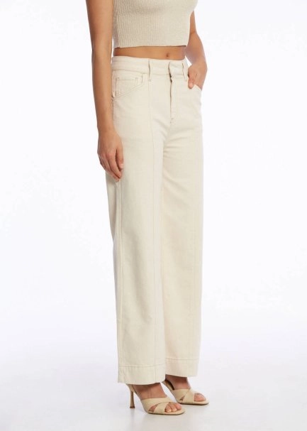 Yüksek Bel Naturel Denim Pantolon - 3