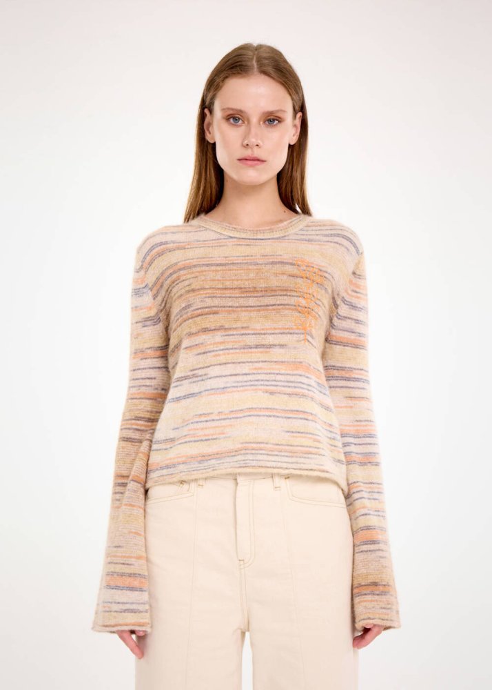 KNITSS - ALPACA BLEND PUMPKIN KNIT SWEATER