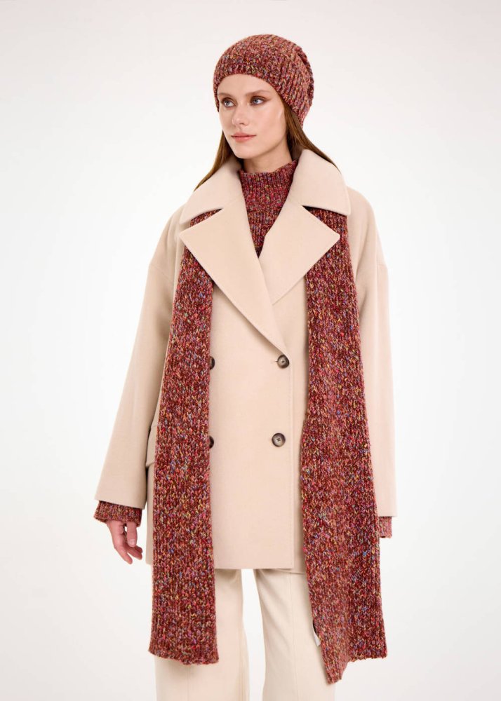 KNITSS - Alpaka Karışımlı Çok Renkli Atkı