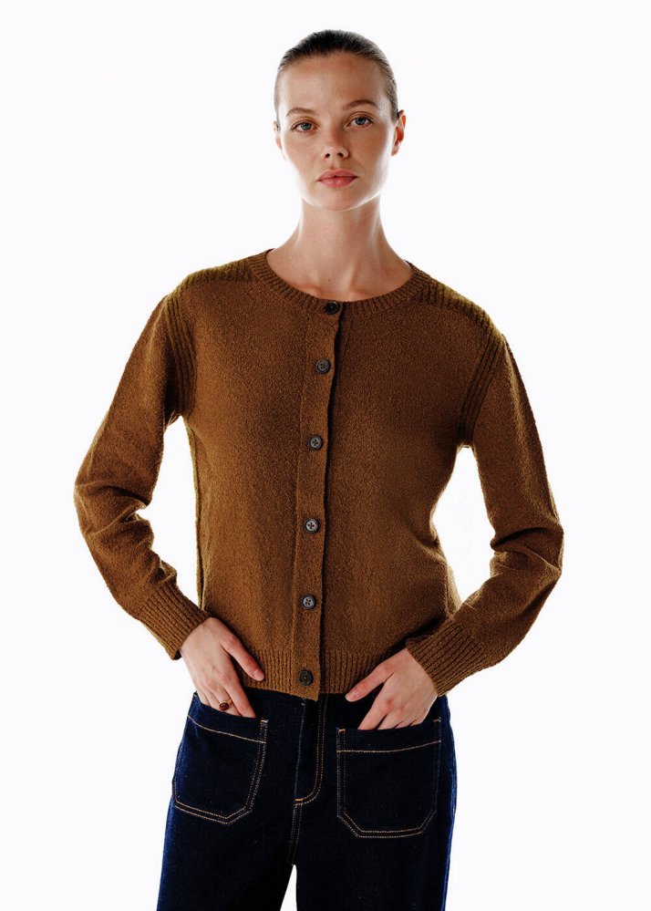 KNITSS - Bouclé Merino Yün Triko Hırka