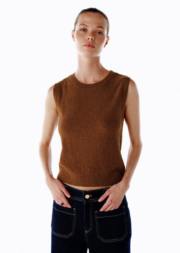 KNITSS - Bouclé Merino Yün Triko Üst