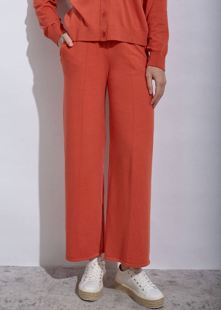 KNITSS - Cashmere Blend Mandarin Knıt Pants