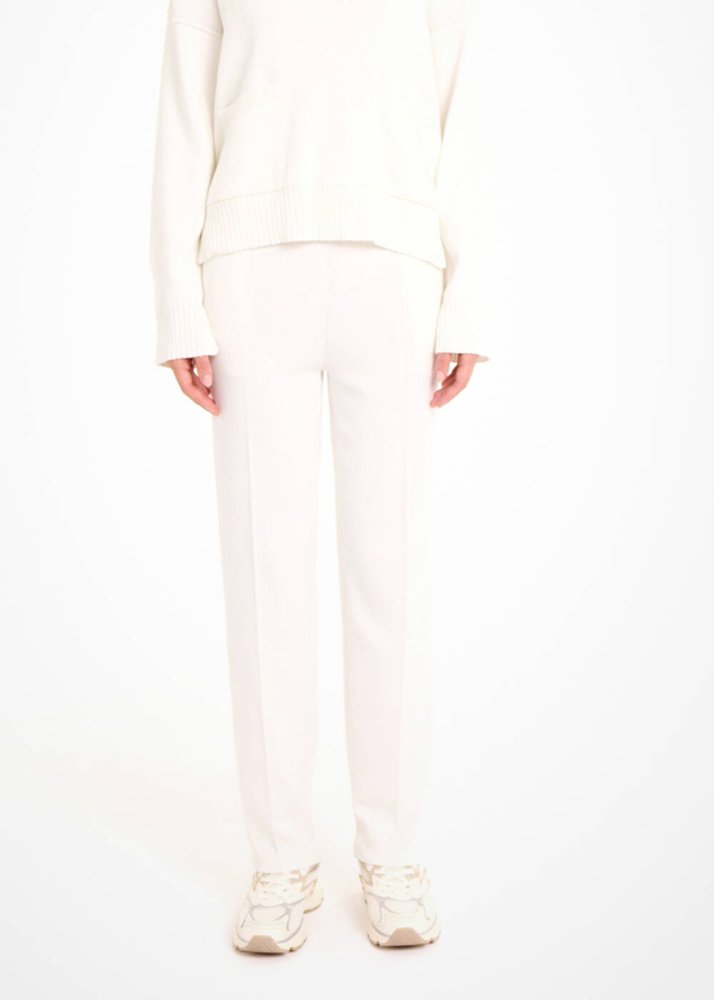 KNITSS - CIGARETTE KESİM EKRU TRİKO PANTOLON