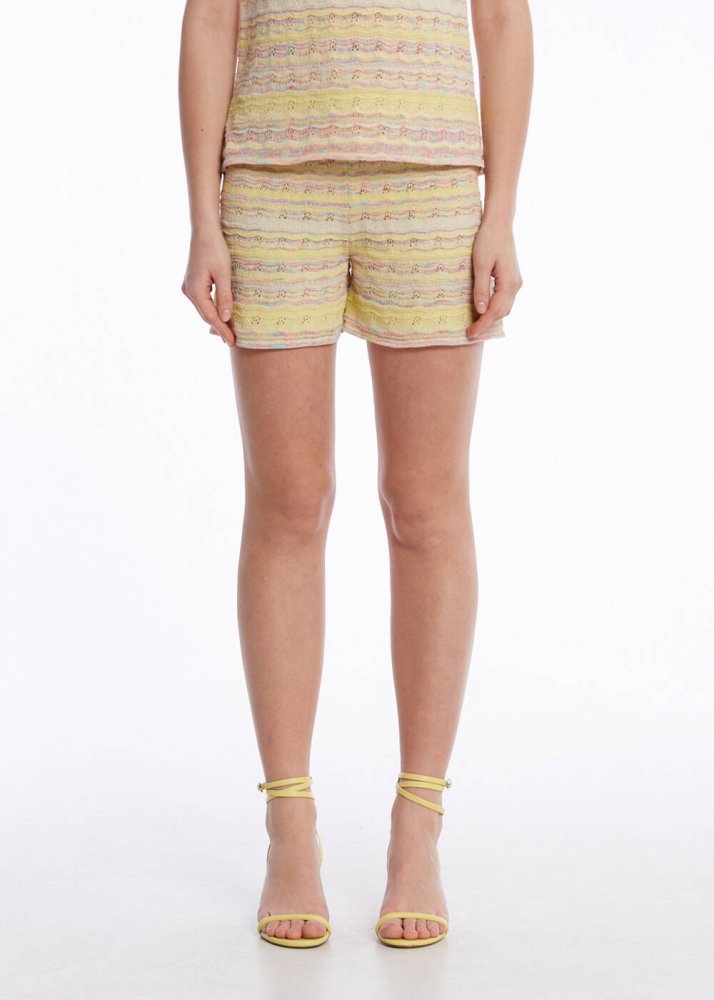 KNITSS - COLOR BLOCK KNIT SHORTS