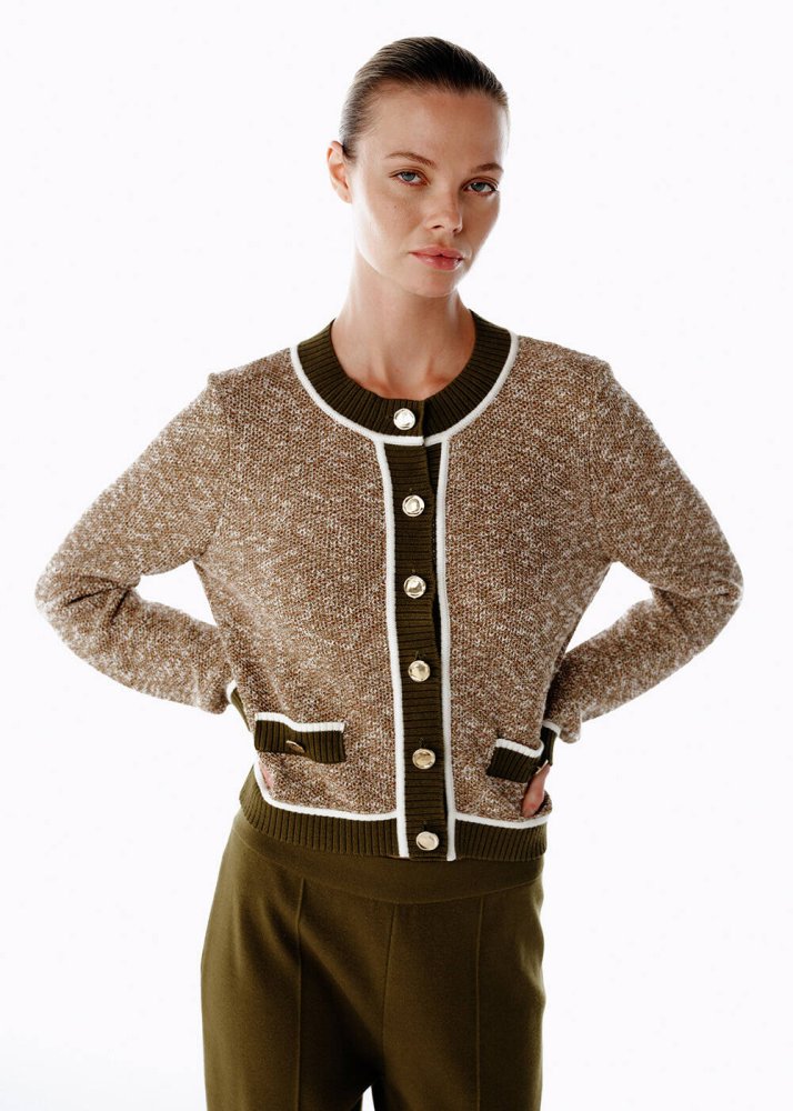 KNITSS - HERBAL MOULINE KNIT JACKET