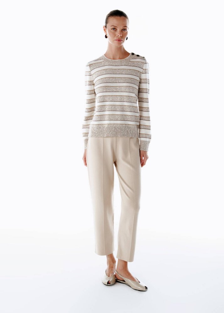 KNITSS - KNIT PANTS LATTE