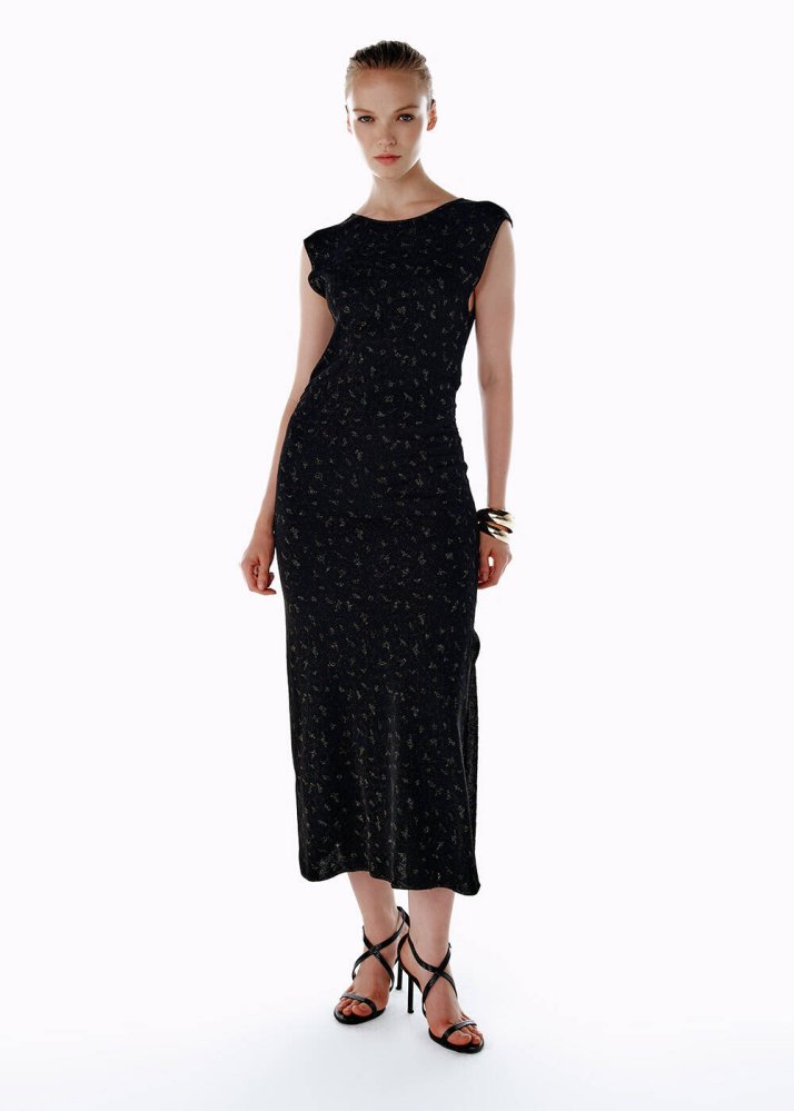 KNITSS - LEOPARD PATTERNED KNIT DRESS